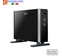 Termoconvettore Pavimento BLACK+DECKER Turbo Stufa Elettrica Termostato Nero [EEK: A]