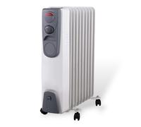 Termoconvettore termosifone elettrico ad olio e potenza regolabile con ruote