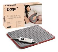 Termocoperta elettrica microfibra con controllo digitale, 5 temperature, lavabile, grigia 40 x 35 cm