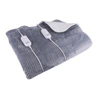Termocoperta matrimoniale 140x160 cm basso consumo 2x60 W, grigio, Pisola
