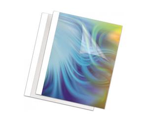 Termocopertina trasparente A4 per rilega Fellowes dorso 8 mm - conf. 100 pezzi