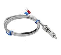 Termocoppia a baionetta M8 M12 K PT100, 1-10 m, tipo molla di compressione, filo schermato, 1 pezzo(M12 K tipo 9m)