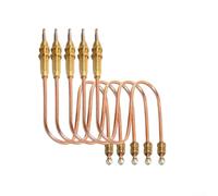 Termocoppia a gas, 5 pezzi, filettatura M8, per barbecue, fornello a gas, riscaldatore, protezione dalla fiamma, rilevamento della temperatura ad alta sensibilità, collegamento sicuro, tempo di