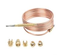 Termocoppia a gas con punta M6 per un rilevamento affidabile della fiamma in camini, barbecue, stufe e apparecchiature di riscaldamento (120 cm)