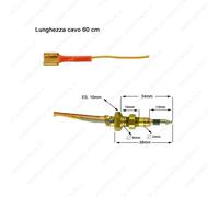 Termocoppia bruciatore tripla corona piano di cottura Foster 9606231