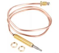 Termocoppia filettata M8 600 mm per caminetti a gas, stufe, griglie, bracieri e forni di riscaldamento centralizzato, controllo di sicurezza pilota