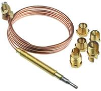 Termocoppia Gas Universale Kit, 600Mm Rame, Con Multiplo Raccordi per Stoves