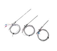 Termocoppia tipo J, sonda in acciaio inox, sensore di temperatura da 0 a 400 °C, 1 pezzo(100 mm probe)