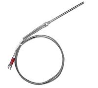 Termocoppia Tipo K, Alta Precisione e Resistente a 400°C, Sonda di Temperatura M8 Filettatura 50mm 0-400°C 1M for Industria Alimentare Laboratori HVAC e Impianti Industriali