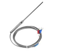 Termocoppia Tipo K Filettatura M8 Sensore Temperatura Acciaio Inossidabile 0-400°C Cavo (2M)