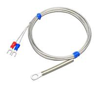 Termocoppia tipo K, foro da 6 mm, sensore di temperatura, filo di schermatura in acciaio inossidabile, tipo E, 1 pezzo(K tipo 5M)