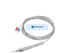 Termocoppia Tipo K, Sonda di Temperatura Filettatura M8 lunga 100mm 5mm diametro