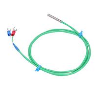Termocoppia Tipo K, Sonda Termocoppia Sonda Tipo K Linea di Misurazione della Temperatura Super Morbida in Silicone 0-200℃ Verde 4x30mm con Struttura Semplice (3meter)
