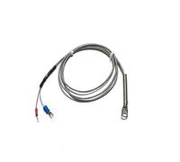 Termocoppia tipo K, Tipo K/E PT100 Patch Superficie Estremità Termocoppia Compressione Fredda Unità di Ricerca Sensore Temperatura Sonda a Foro Rotondo 5mm/6mm(K,Cable 2M)
