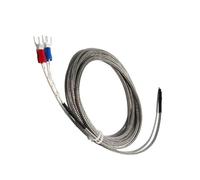 Termocoppia tipo K, WRNT-01/02 Sensore di temperatura a termocoppia semplice nuda Sonda tipo K/E Lunghezza cavo schermato in metallo 5M/6M(K Type,6M)