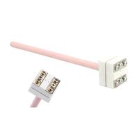 Termocoppia tipo S WRP-100 150/200/300/500 mm sensore di temperatura della sonda 0-1300 ℃ 1 pezzo (lunghezza 450 mm)