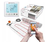 Termofol Kit Riscaldamento a Pavimento con Termostato - Riscaldamento Elettrico a Pavimento - Superficie - 10 m² - Potenza 150W/m², per Bagno, Soggiorno e Cucina - Termostato - WIFI