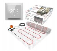 Termofol Kit Riscaldamento a Pavimento con Termostato - Riscaldamento Elettrico a Pavimento - Superficie - 2 m² - Potenza 150W/m², per Bagno, Soggiorno e Cucina - Termostato - H6