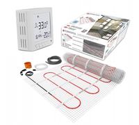 Termofol Kit Riscaldamento a Pavimento con Termostato - Riscaldamento Elettrico a Pavimento - Superficie - 2,5 m² - Potenza 150W/m², per Bagno, Soggiorno e Cucina - Termostato - H2