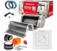 Termofol Riscaldamento Elettrico a Pavimento Set - Kit Riscaldamento con Termostato H3 Riscaldamento ausiliario Potenza 220W/m² - Superficie 2 m² Riscaldamento Elettrico a Pavimento