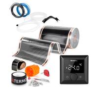 TERMOFOL Riscaldamento Elettrico a Pavimento Set - Kit Riscaldamento con Termostato H5 Riscaldamento ausiliario Potenza 220W/m² - 6 m² - Riscaldamento Elettrico a Pavimento