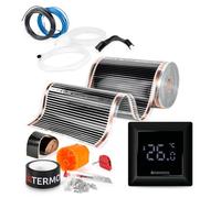 Termofol Riscaldamento Elettrico a Pavimento Set - Kit Riscaldamento con Termostato H6 Riscaldamento ausiliario Potenza 220W/m² - Superficie 1 m² Riscaldamento Elettrico a Pavimento