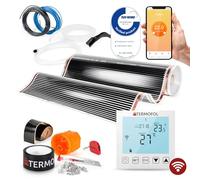 Termofol Riscaldamento Elettrico a Pavimento Set - Kit Riscaldamento con Termostato Wifi Riscaldamento ausiliario Potenza 220W/m² - Superficie 5 m² Riscaldamento Elettrico a Pavimento