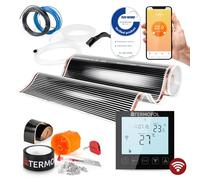 Termofol Riscaldamento Elettrico a Pavimento Set - Kit Riscaldamento con Termostato Wifi Riscaldamento ausiliario Potenza 220W/m² - Superficie 10 m² Riscaldamento Elettrico a Pavimento