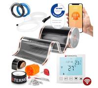 Termofol Riscaldamento Elettrico a Pavimento Set - Kit Riscaldamento con Termostato Wifi Riscaldamento ausiliario Potenza 220W/m² - Superficie 14 m² Riscaldamento Elettrico a Pavimento