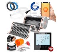 Termofol Riscaldamento Elettrico a Pavimento Set - Kit Riscaldamento con Termostato Wifi Riscaldamento ausiliario Potenza 220W/m² - Superficie 2,5 m² Riscaldamento Elettrico a Pavimento