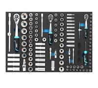Termoformato morbido Fervi C960/1A 122pz bussole e cricchetti 1/2-3/8-1/4