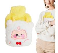 Termoforo,con Copertina in Peluche Carina e Piastra Riscaldante,Borsa Acqua Calda | Per Mano Addome Collo Gamba Periodo Mestruale Divano Asilo Ufficio