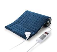 Termoforo Elettrico con Spegnimento Automatico Termoforo da 30 X 60 cm per Collo e Gambe, Termoforo con Funzione di Riscaldamento Rapido e 6 livelli di Temperatura Blu