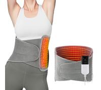 Termoforo Elettrico Lombare, 125 x 30cm Cuscino Termico Elettrico Per Schiena Spalle Addome, con 10 Livelli di Temperatura, 4 Timer,Protezione Contro il Surriscaldamento, Lavabile