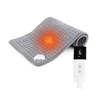 Termoforo Elettrico Termoforo Elettrico per Lavabile -Termoforo Rapido,9 Livelli di Temperatura,spalle e Addome con Spegnimento Automatico per Schiena, Spalla, Pancia,Grigio,12x16in/30x40cm