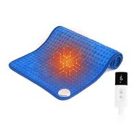 Termoforo Elettrico Termoforo Elettrico per Lavabile -Termoforo Rapido,9 Livelli di Temperatura,spalle e Addome con Spegnimento Automatico per Schiena, Spalla, Pancia,Blu,12x24in/30x60cm