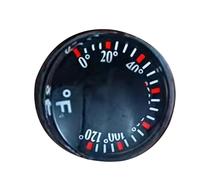 Termografo - Gadget Circolare con Display Trasparente, Indicatore di Temperatura Analogico per Auto, Termometro fahrrenheeit Portatile, Termografo per Interni ṕer Cucina da Giardino SUV Camper Camera