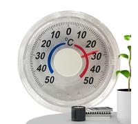 Termografo Per Esterni - Misuratore Di Temperatura Montato Su Finestra, Quadrante A Due Colori, Pannello Di Visualizzazione Facile Da Leggere Costruzione In | Monitor Affidabile Per Il