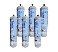 TermoidraulicaRV® N.6 Bombole Co2 600Gr USA E Getta Acqua frizzante Ricambio per Refrigeratori Gasatori Acqua (Attacco Standard 11Mm). Edenya®
