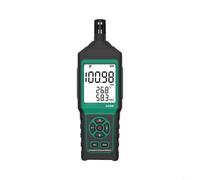 Termoigrometro del barometro di AS509 Digital, 5-in-1 per il misuratore di | Misura la pressione, per umidità temperatura rugiada, lampadina bagnata 0.01kPa Risoluzione 500 Data Storage LCD