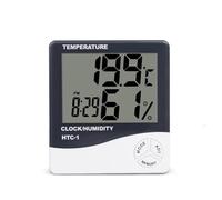 Termoigrometro Digitale A Cristalli Liquidi Termometro Elettronico For Interni Ed Esterni Orologio For Stazione Meteorologica Igrometro Preciso Veloce Monitoraggio In Tempo Reale(HTC-1 No battery)
