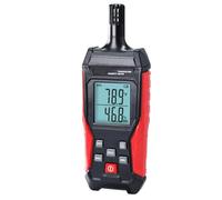 Termoigrometro Digitale, Misuratore di Umidità e Temperatura 0-100% RH, -20°C~60°C, Display LCD Retroilluminato, Funzioni MAX/MIN/HOLD, per Interni/Esterni