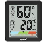 Termoigrometro Digitale Wireless Levenhuk Wezzer BASE L20 con Schermo LCD Integrato e Indicatore del Livello di Comfort