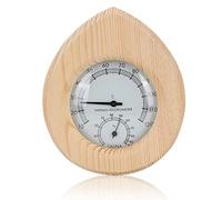 Termoigrometro per Legno,Termometro per Sauna,2-in-1 Termometro Igrometro per Sauna a Vapore Temperatura Sauna Termometro di Legno,16.5x14cm