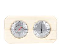 Termoigrometro Termometro per sauna Igrometro 2in1 Display doppio quadrante in legno per sauna Bagno turco Fatto a mano Resistente alle alte temperature 26x13 5 cm