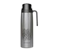 TERMOLAR - Thermos R-EVOLUTION 1L con Beccuccio Cebador per Mate e Manico | Thermos Acciaio Inox 304 | Mantenimento Termico 20H Caldo / 36H Freddo | Borraccia Isolante da Viaggio Premium (Dibujo)