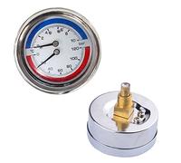 Termomanometro 1/4 BSPT-Gewinde Anschluss 0-120°C (0-10 bar) Temperatur Manometro