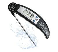 Termometri da Cucina, Termometri per Barbecue a Lettura Istantanea, con Controluce Display LCD, con Sonda Lunga Pieghevole e Schermo LCD, per Carne Latte Barbecue Liquidi