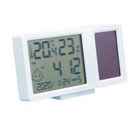 Termometri per ambienti Igrometro Desktop Ampio display Interno per uso domestico Energia solare Misuratore umidità Termometri accurati efficienza energetica