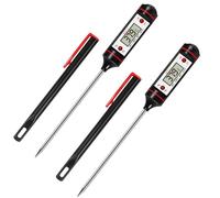 Termometri per Carne, Termometro per Alimenti 2 Pezzi, Termometro con Sonda Digitale WT-1 per Cucina, Lettura Istantanea per Cucina, Griglia, Acqua, Latte, Marmellata, Bevande